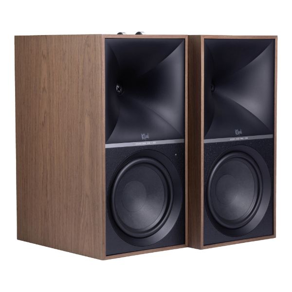 Picture of The Nines 8'' Powered Book Shelf Speakers Walnut