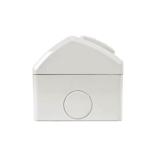 Picture of Weatherproof Double IP53 Outlet. Grey Heavy Duty 10A Single Connection
