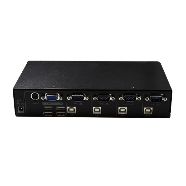 Picture of 1-4 USB Automatic KVM Share 1x Keyboard Video /Mouse w/ 4x CPU''s via the VG