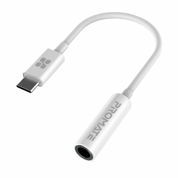 Picture of Dynamic Stereo USB-C to 3.5 AUX Headhone Jack Adapter Digital to Analog Converter.