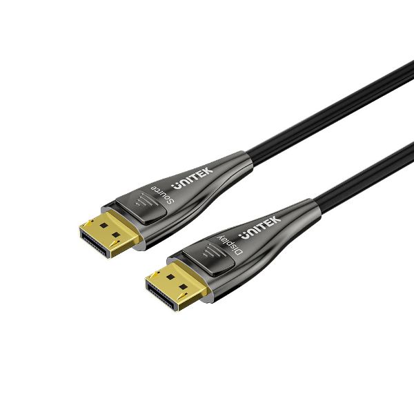 Picture of 10M 8K Fiber Optic DisplayPort 2.1 Supports 54Gbps Bandwidth Up To 8K@120Hz