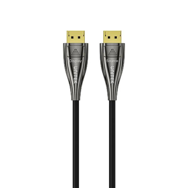 Picture of 10M 8K Fiber Optic DisplayPort 2.1 Supports 54Gbps Bandwidth Up To 8K@120Hz