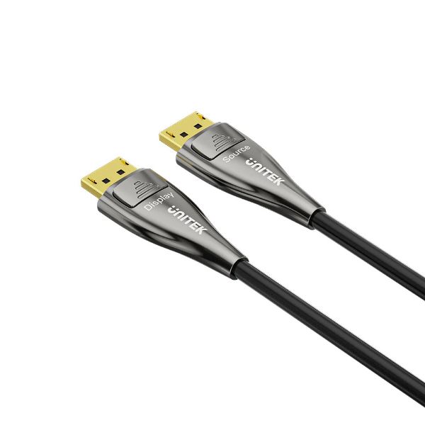 Picture of 20M 8K Fiber Optic DisplayPort 2.1 Supports 54Gbps Bandwidth Up To 8K@120Hz
