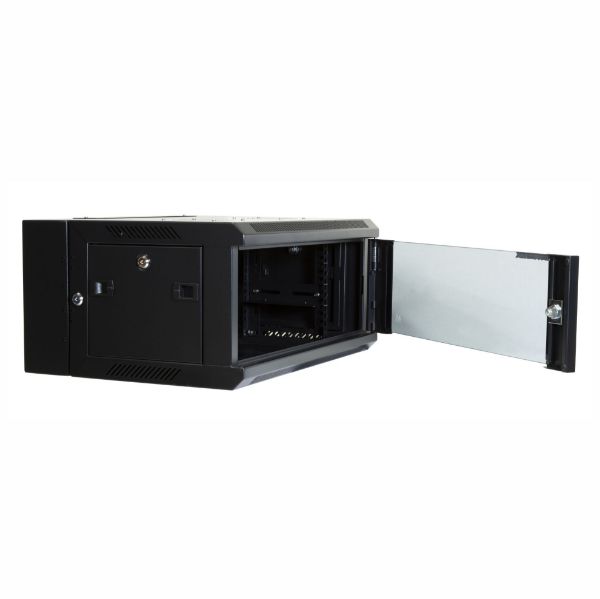 Picture of 4RU Univer Swing Wall Mount Cabinet. Removable Back supplied with Left & Right Hin