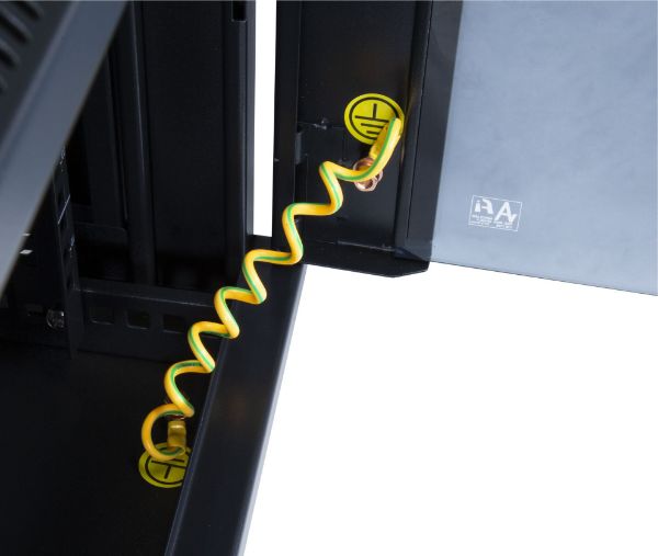 Picture of 6RU Univer Swing Wall Mount Cabinet. Removable Back supplied with Left & Right Hin