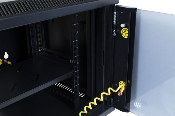 Picture of 6RU Univer Swing Wall Mount Cabinet. Removable Back supplied with Left & Right Hin