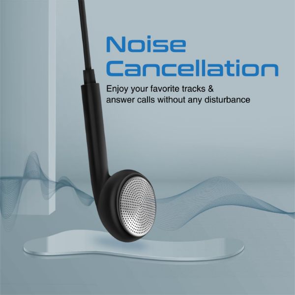 Picture of Apple MFI Certified HiFi Wired Mono Earbud w/ Call Button and Microphone Black