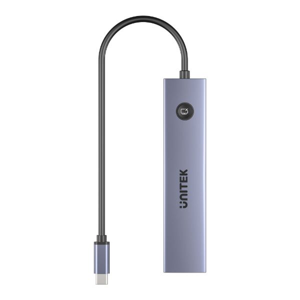 Picture of uHUB S7 Pro 7-in-1 5Gbps USB-C Hub with Screen On/Off button 4K@60Hz, PD 100W, and SD/micro