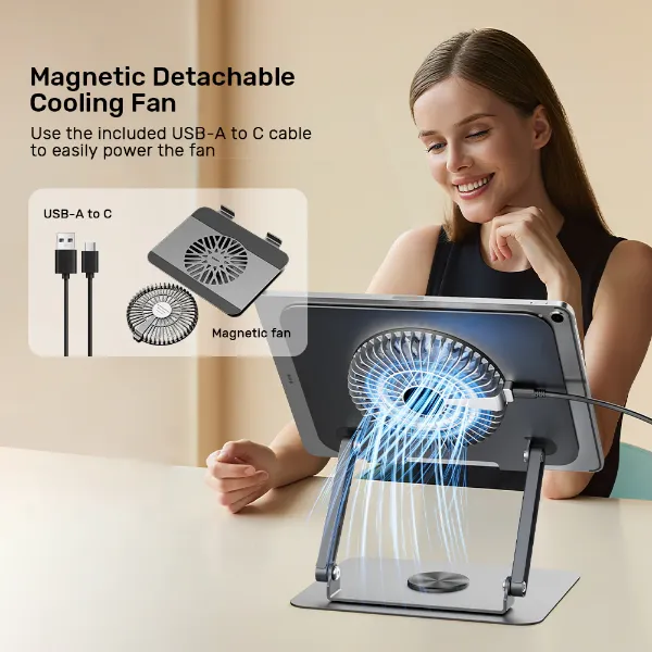 Picture of Adjustable Laptop Stand with Detachable Cooling Fan