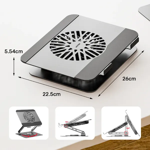 Picture of Adjustable Laptop Stand with Detachable Cooling Fan