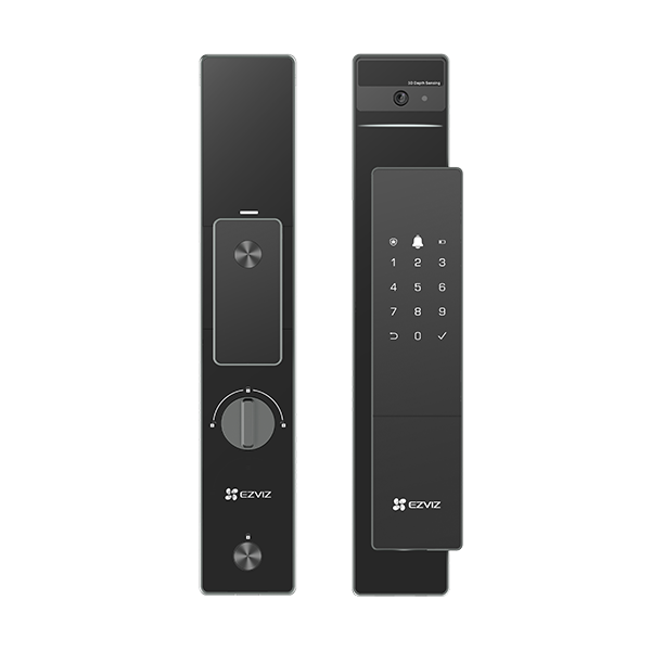 Picture of Smart Face Recognition Door Lock with Built-in Viewer. 4" Colour Screen, 2-Way Audio