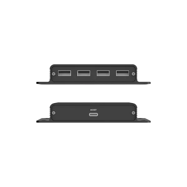 Picture of 4-Port USB-A 2.0 Extender Over Ethernet. Up to 150M. USB-C Input (Host).