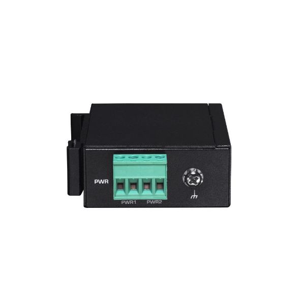Picture of Industrial 2.5 Gigabit PoE++ 90W Power Injector. Supports IEEE 802.3at IEEE 802