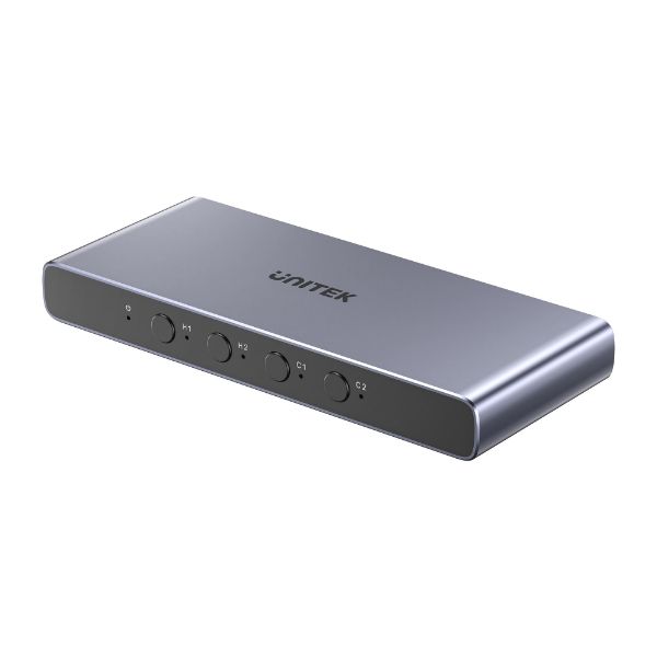 Picture of UNITEK 4-In-1-Out 4K Switch Switch Between Dual 4K@60Hz & USB-C Sources.