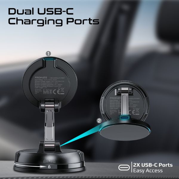 Picture of SecureGrip 360 Cradleless 15W MagSafe Compatible SmartPhone Charger Mount