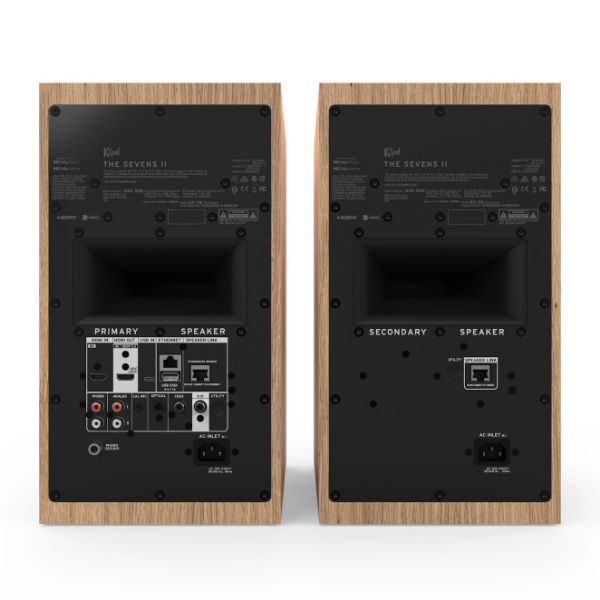 Picture of The Sevens II 6.5" Powered Book Shelf Speakers - RED OAK