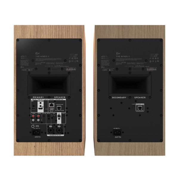 Picture of The Nines II 8" Powered Book Shelf Speakers - RED OAK