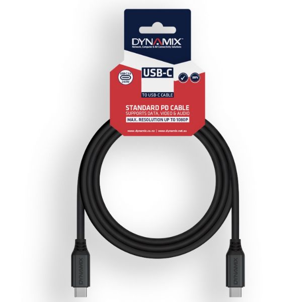 Picture of DYNAMIX 1m USB-C 240W PD Fast Charge Data Cable - USB 2.0 Data Transfer