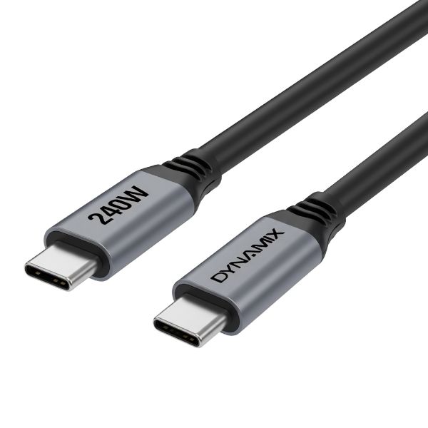 Picture of DYNAMIX 0.5m Premium USB 3.2 Gen 2 USB-C Cable - 240W PD Full Featured Data and Video