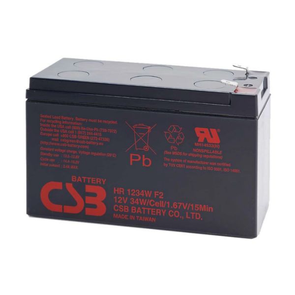 Picture of 12V 34W 9.0 AH Long Life Replacement UPS Battery. Up to 8 years in Standby