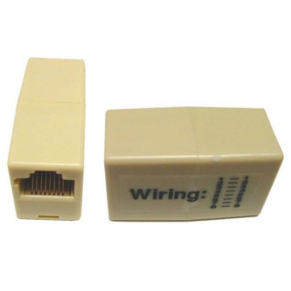 Picture of Voice Rated RJ11/RJ12 6x Conductor 2-Way Joiner (2 Sockets - Beige)