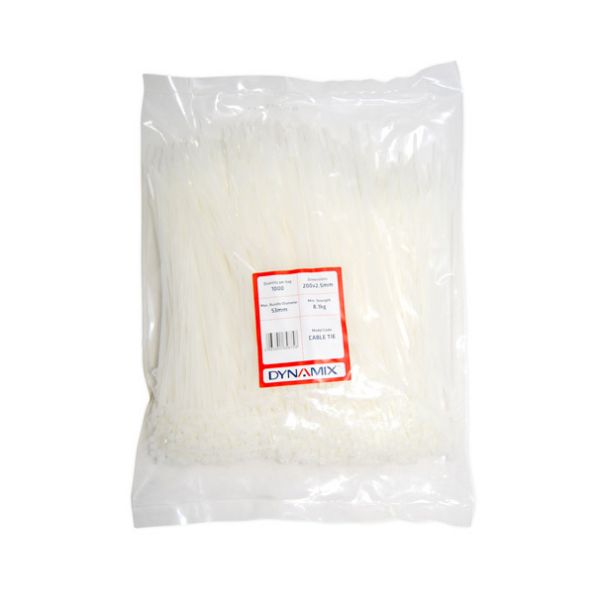 Picture of 200mm x 2.5mm Cable Tie 1000 Pack