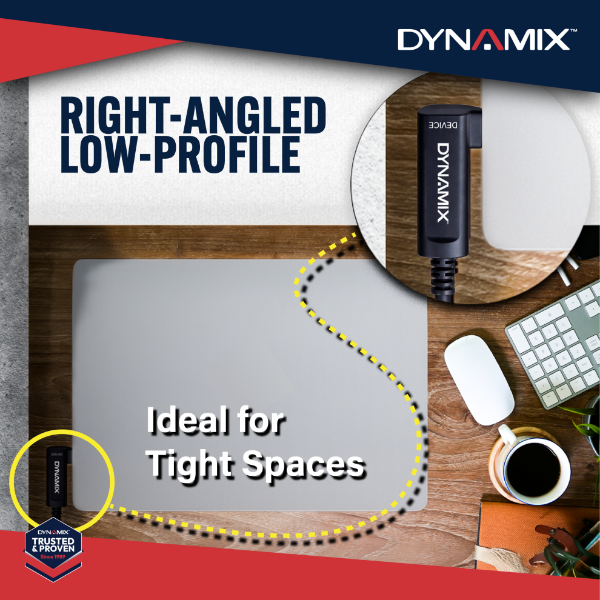 Picture of 15M USB 3.2 Right-Angled Type C to C Hybrid Active Opti Cable