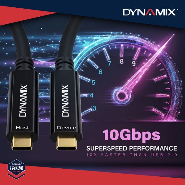 Picture of 10M USB 3.2 Type C to C Hybrid Active Optical Cable