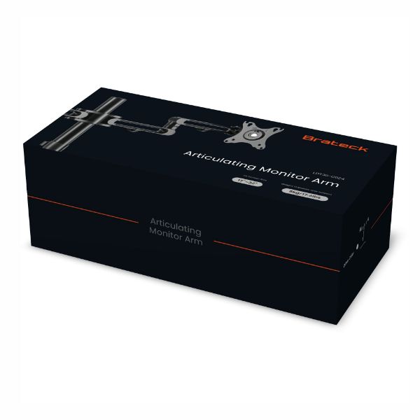 Picture of 17-32'' Dual Monitor Desk Articulating Mount Arm Bracket Free-Tilting Design