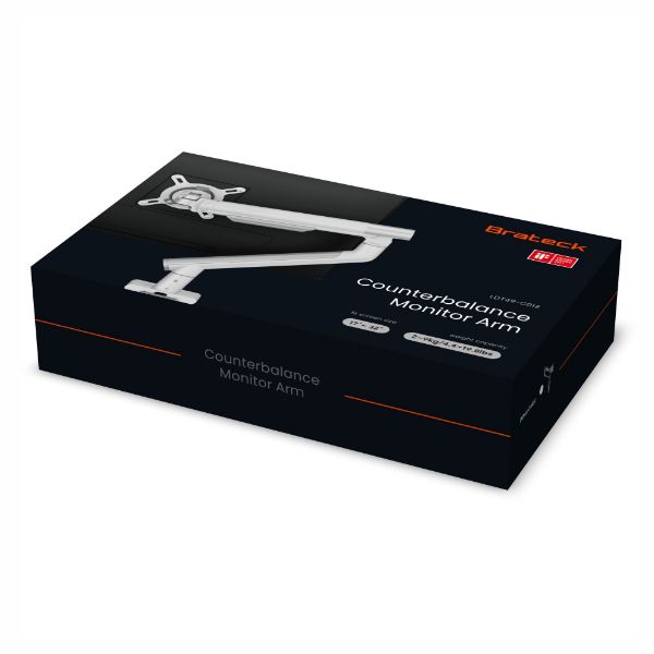 Picture of 17-32'' Premium Slim Aluminium Spring-Assisted Desk Mount Monitor Arm.