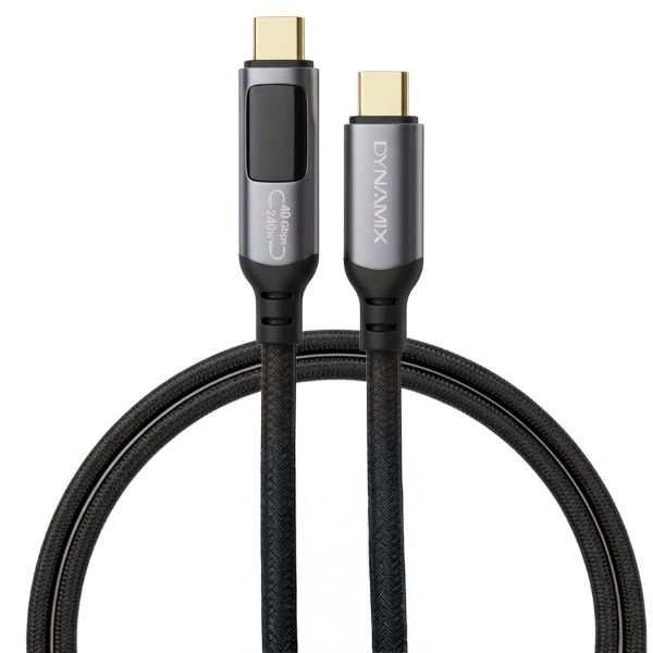 Picture of 1M 240W (5A/48V) USB4 USB-C 40Gbps, LCD Display, Up to 8K@120Hz