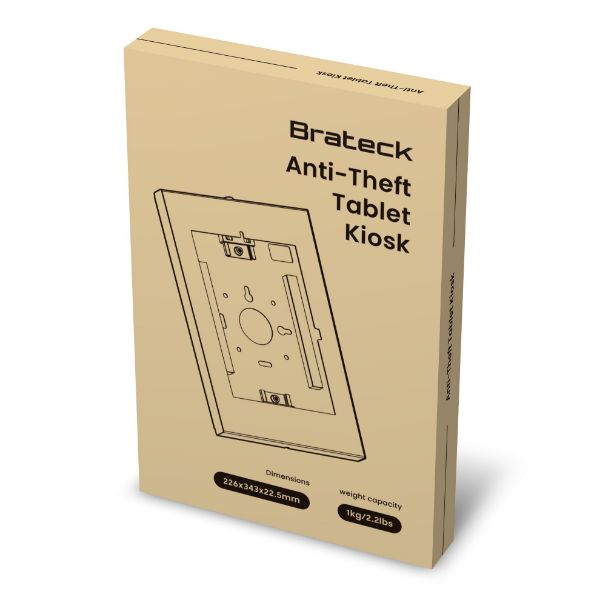 Picture of Anti-Theft Enclosed Tablet Wall Mount Bracket w/ Key Anti-skid Pad Prevent Scraches