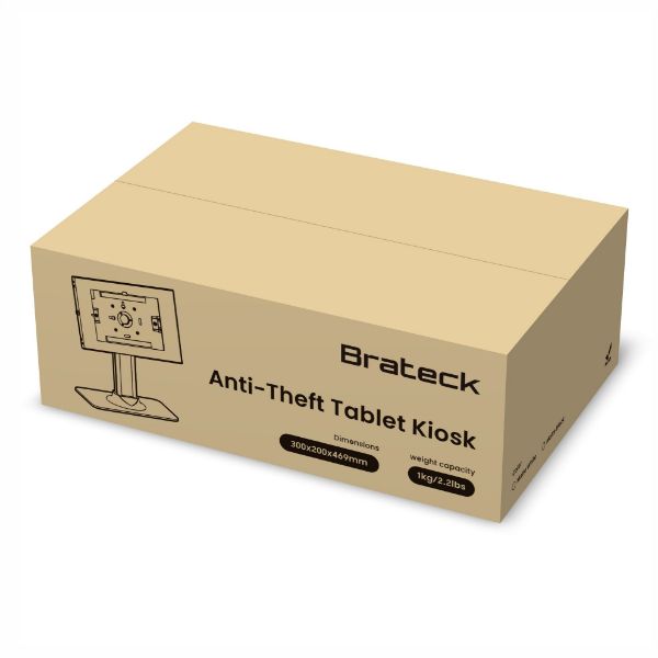 Picture of Anti-Theft Enclosed Countertop Tablet Kiosk Stand Anti-skid Pad Prevent Scraches