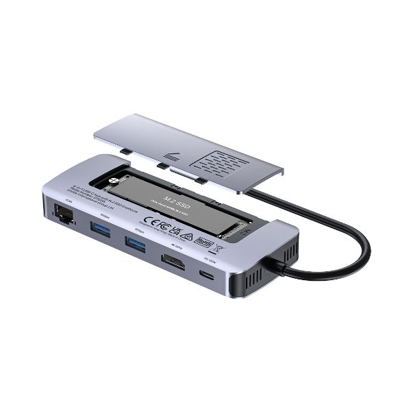 Picture of 6-in-1 USB-C Hub with M.2 SSD Enclosure