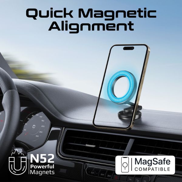 Picture of MagGrip 360 Cradleless Foldable Magnetic Ring phone Holder- Black