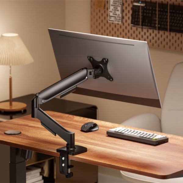 Picture of 17"-32" Single Monitor Mechanical Spring Monitor Arm. Max Load 9Kgs,  Black