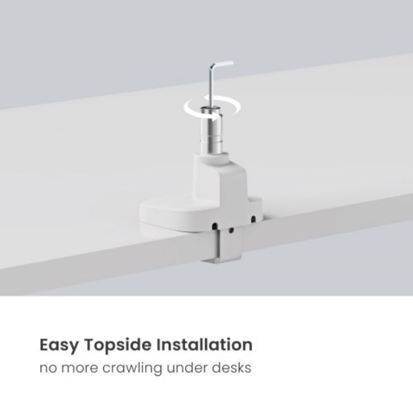 Picture of 17"-35" Elite Dual Screen Mechanical Spring Monitor Arm. Max Load 2x 11Kgs, White