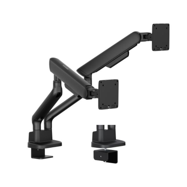 Picture of 17"-35" Elite Dual Screen Mechanical Spring Monitor Arm. Max Load 2x 11Kgs, Black