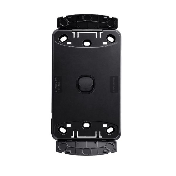 Picture of Sleek 16A 2-Way Vertical 1 Gang Switch. Flame Resistant. Matt Black