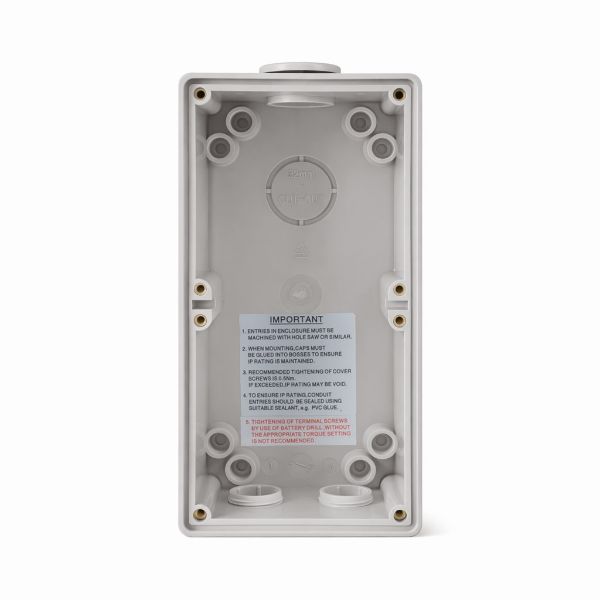 Picture of Switched Outlet 5 Pin 32A Round IP66 Stainless Steel cover fastening