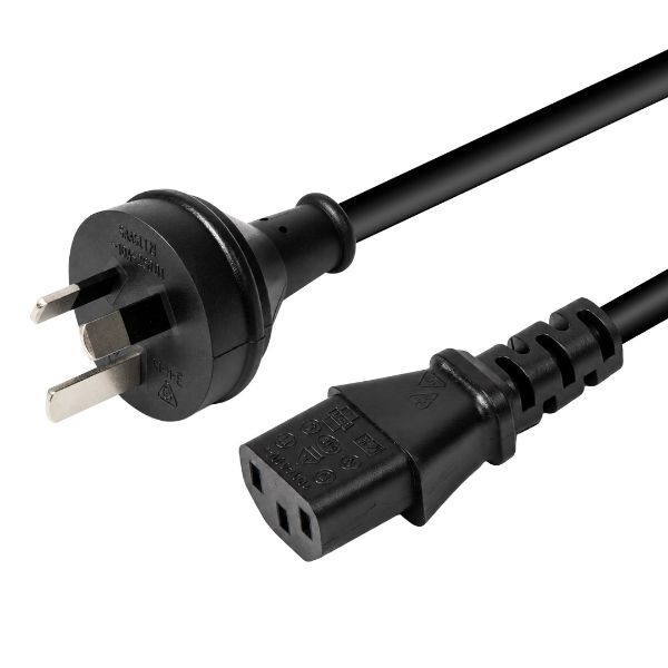 Picture of 5M 3-Pin Plug to IEC C13 Female Plug 10A Power Cord. 1.0mm copper core.