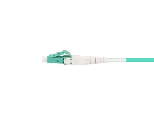 Picture of 1M LC to LC OM3 Uniboot Elite Low-loss 50u 2mm MM Duplex Fibre Lead Aqua LSZH Jacket