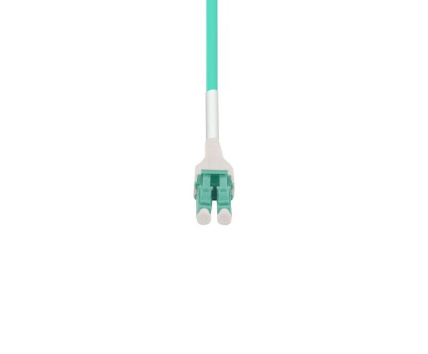 Picture of 5M LC to LC OM3 Uniboot Elite Low-loss 50u 2mm MM Duplex Fibre Lead Aqua LSZH Jacket