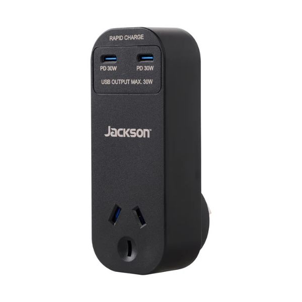 Picture of Jackson 30W Dual USB-C 1  Outlet Wall Adaptor