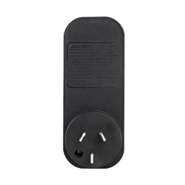 Picture of Jackson 30W Dual USB-C 1  Outlet Wall Adaptor