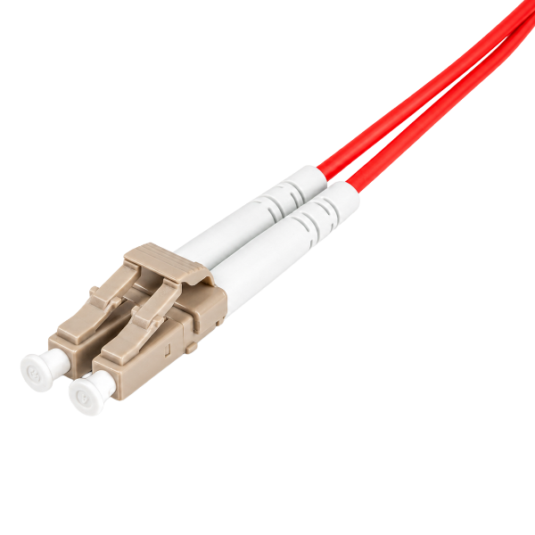 Picture of 1M 50u LC/LC OM3 Fibre Lead Duplex Multimode LSZH Jacket (RED)