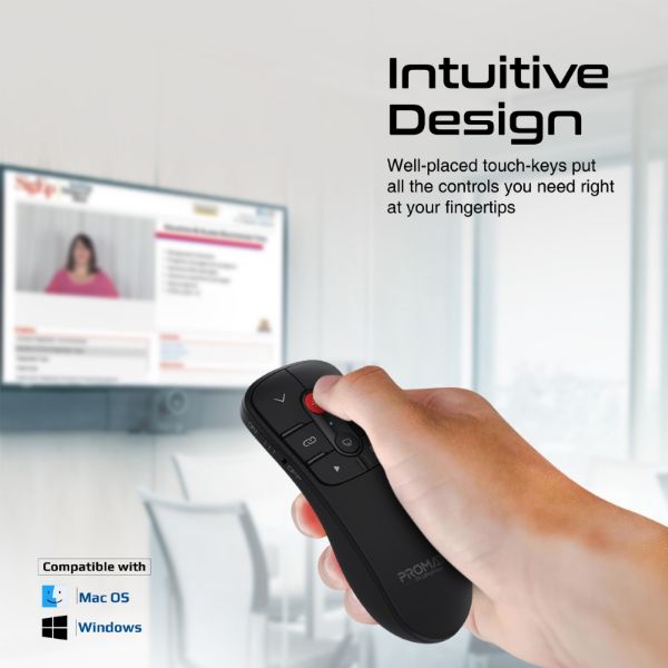 Picture of Universal Intuitive Laser Wireless Presenter, 10m work Range, Red Laser Pointer.