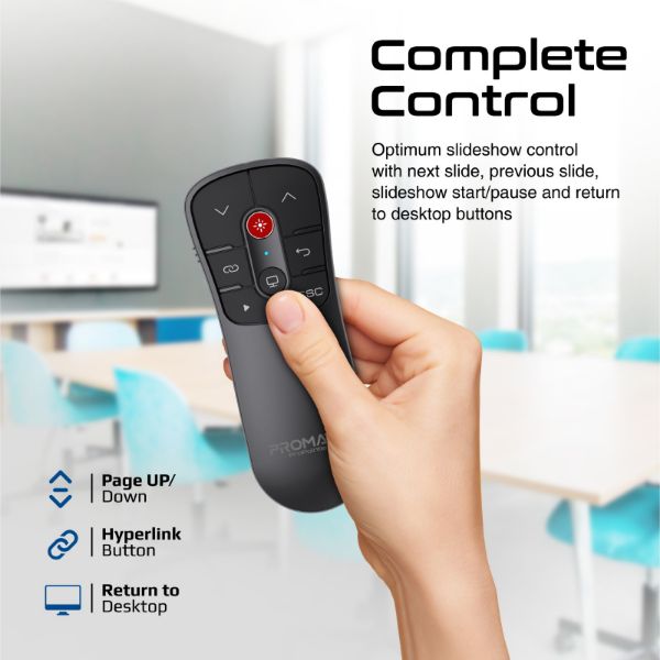 Picture of Universal Intuitive Laser Wireless Presenter, 10m work Range, Red Laser Pointer.