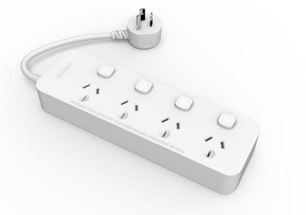 Picture of Jackson 4 Outlet Switch Control Powerboard White