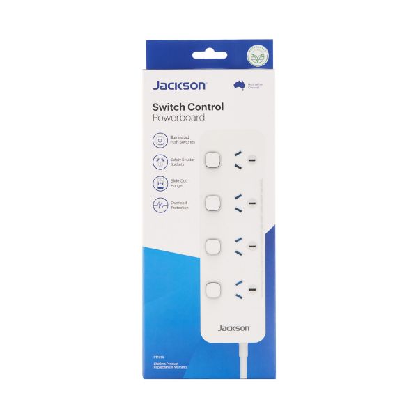 Picture of Jackson 4 Outlet Switch Control Powerboard White